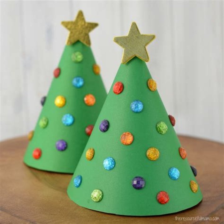 Paper Cone Christmas Tree Craft Paper Cone Christmas Tree Craft